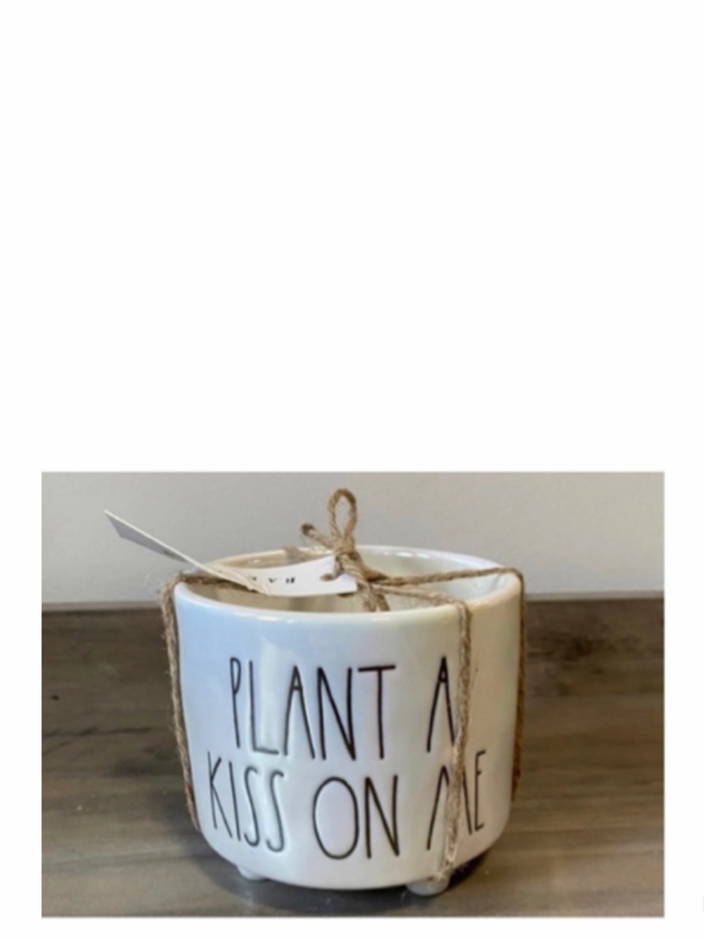 NEW Rae Dunn Iridescent Plant A Kiss On Me Planter